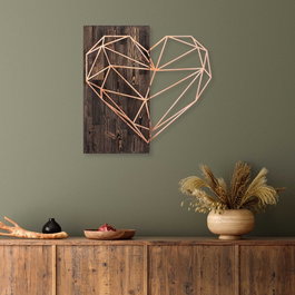 Wallity Heart - Nogal y cobre